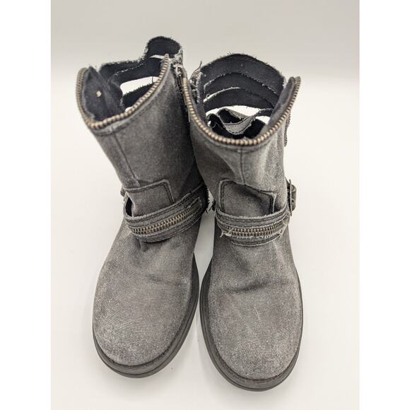 Yellow Box |  Crispina | Distressed Denim Ankle Boots | Size 6.5 - Picture 2 of 13